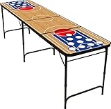 8' Folding Beer Pong Table with Bottle Opener, Ball