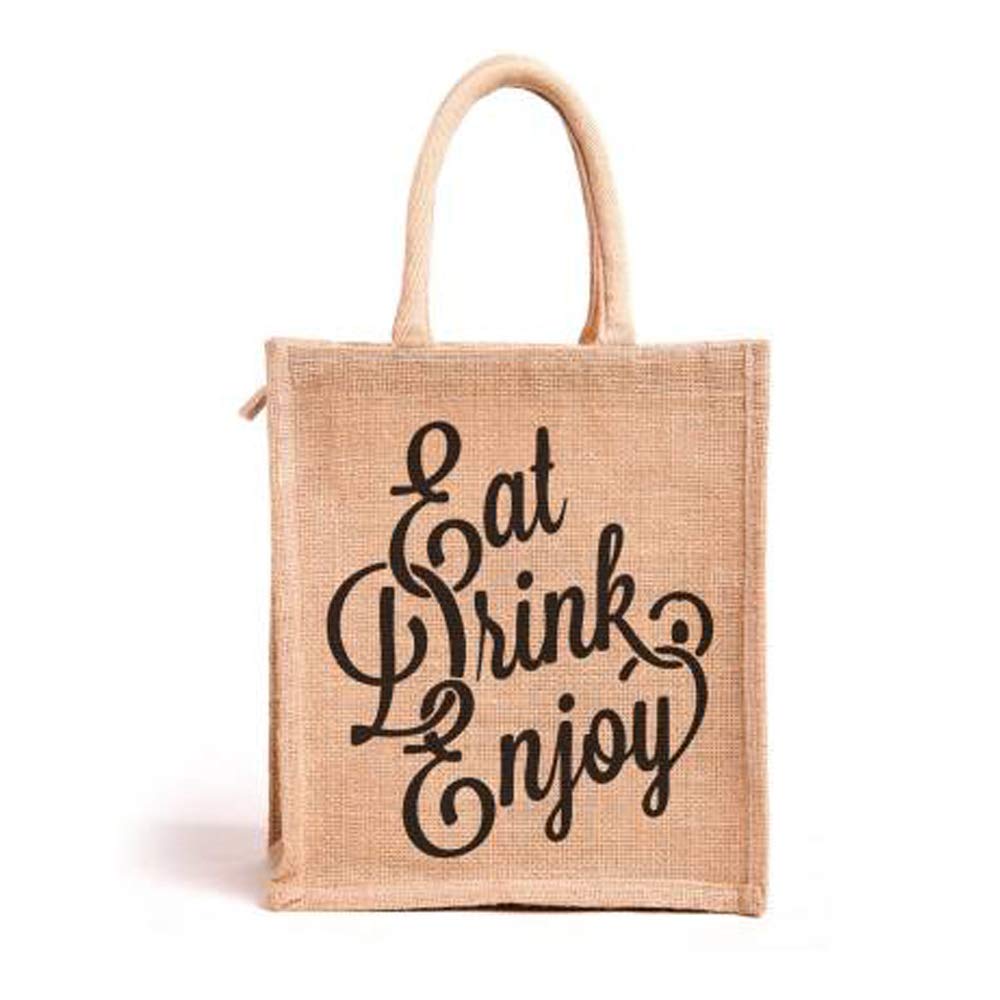 Ara Enterprise Jute Bags for Lunch for Men Jute Bags with Zip Jute