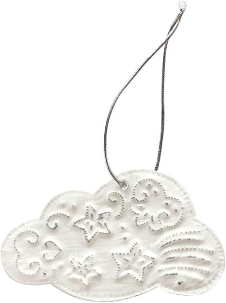 Amazon Co Jp オーナメント アルミ製 くも 雲 スター クラウド モビール ガーランド ホーム キッチン