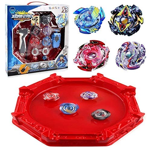 KAVCENT Bey Battle Burst Turbo Evolution Star Storm Battle Set Arena Included with 4D Launcher Grip Set Gyro Burst