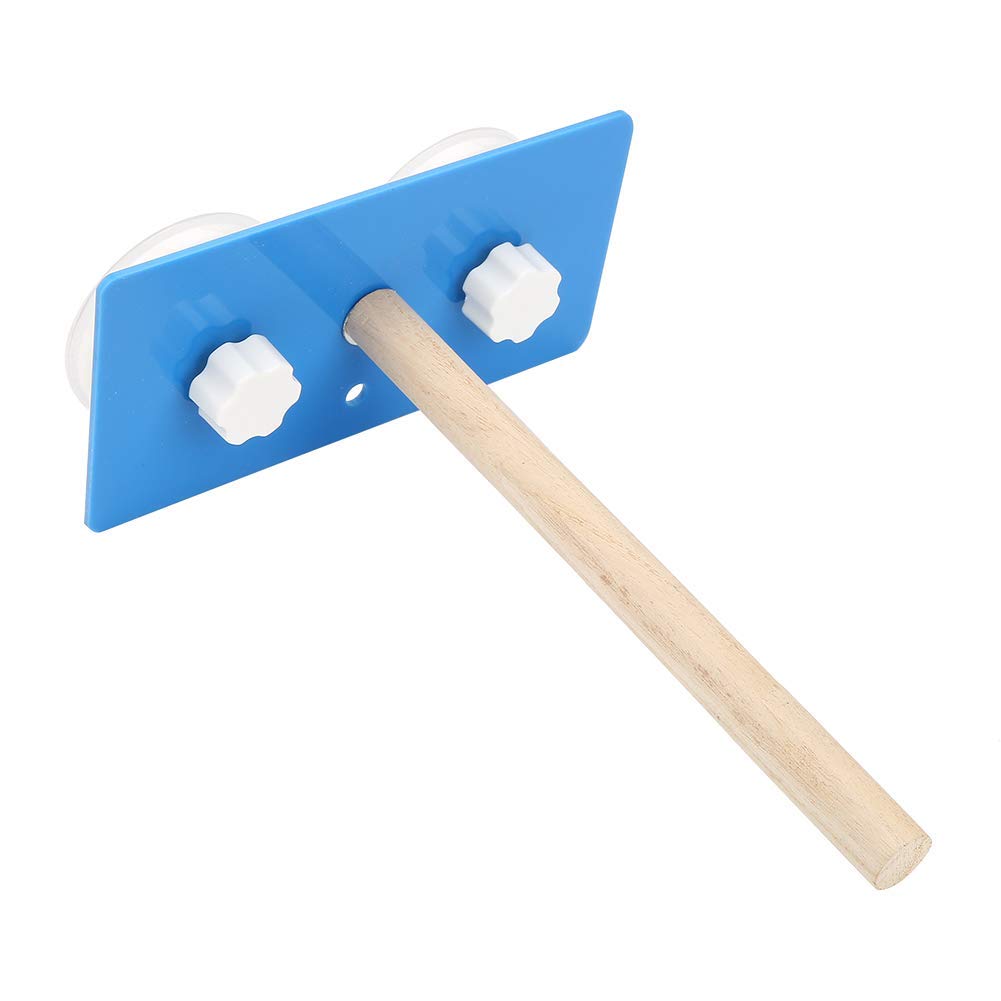 Wall Mounted Parrot Shower Perch Rack Pet Parrot Bath Stand Toy with Suction Cup Birds Standing Rack Platform Shower Bath[A]