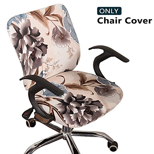 Melaluxe Computer Office Chair Cover - Protective & Stretchable Universal Chair Covers Stretch Rotating Chair Slipcover - Thumbnail 7