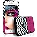 iPhone 6S Plus Case, MagicMobile Hybrid Rugged Rubber Hard Protective Case for Apple iPhone 6S Plus (Chevron Pattern Infinity Pink Love Lovely Design) High Impact Armor Case for iPhone 6S Plus (2015)