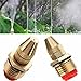 WANGSCANIS® 1/2 Inch Garden Misting Nozzle Multiple Spray Patterns Brass Adjustable