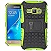 Galaxy Express 3 Case, CoverON [Atomic Series] Hybrid Armor Cover Tough Protective Hard Kickstand Phone Case for Samsung Galaxy Express 3 - Neon Green/Black