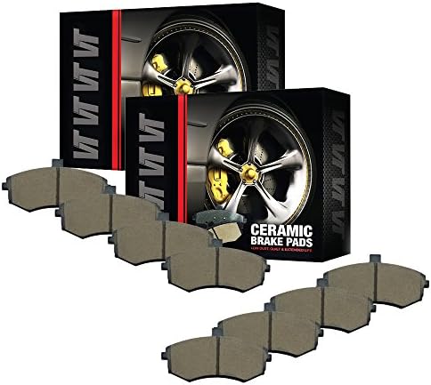 V-Trust Premium Quality OE ReplacementCeramic Brake Pads Combo-VTDC000437-[FRONT+REAR Wheel]