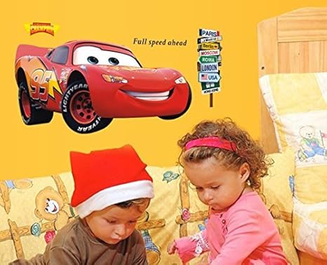 Buy Ascent Decals Lightning Mcqueen Cars 2 Cartoon Sticker