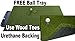 DURA-PRO Urethane Backed Wood Tee Golf Mat - 5x10 Feet Premium Turf Indoor/Outdoor Mat - Golf Stance Mat for Pros & Beginners w/Golf Accessory (Golf Tray)