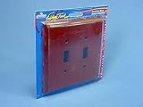 Leviton CHERRY 2-Gang Toggle Switch Cover Wallplate Switchplate 89209-CHR