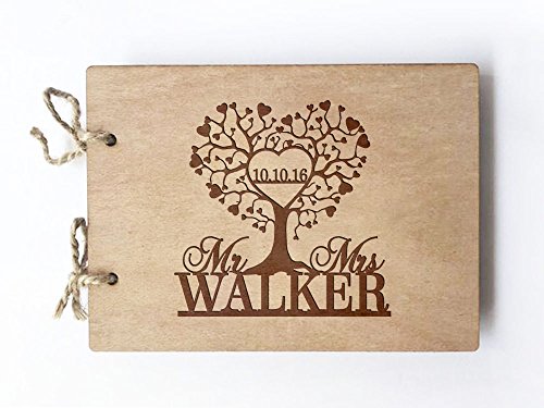 Wedding Guest book (wood) - notebook - Love Tree