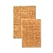 Superior Non-Slip Cotton Checkered Bath Rug Set with Spray Latex Backing, 20