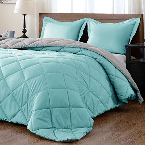 light blue down alternative comforter