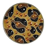 Navika Leopard Swarovski Crystal Ball Marker with Hat Clip