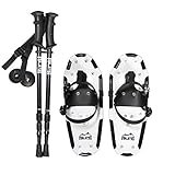 ALPS Light Weight Snowshoes Set for kids, Boys & Girls +Trekking Poles with Carrying Tote Bag 14