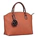 Hynes Victory Woven Pattern Large Tote Bags Handbags for Women, Brown2
