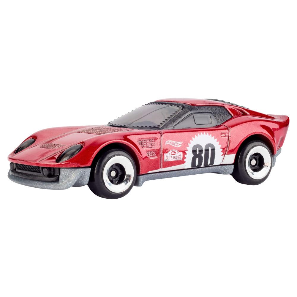 Hot Wheels Toy Cars, 5-Pack of 1:64 Scale Toy Cars with Collectible Deco & Packaging, Core Mattel 80th Anniversary Set of 5 Vehicles