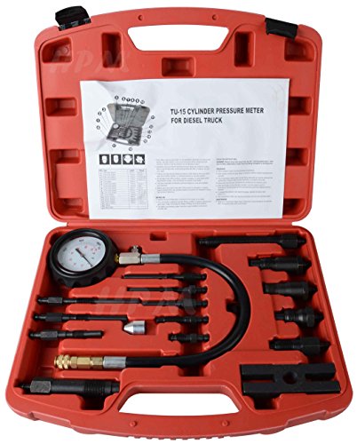DA YUAN 17 pc Diesel Engine Compression Tester Kit Tool Set Automotive Compressor