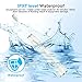 Smart Rechargeable Power Electric Toothbrush Built-in 5 Cleaning Modes X 5 Intensity, IPX8 Fully Waterproof Electronic Sonic Toothbrushes, including Travel Case & 2 Replacement Brush Heads (White)