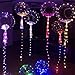 3 Pack LED Bobo Balloons, Premium Flashing Party Decorative Balloons, 18-Inch Fillable Transparent Balloons with Helium, Air, Ideal for Christmas Birthday Party Proposal Wedding Home Decorations