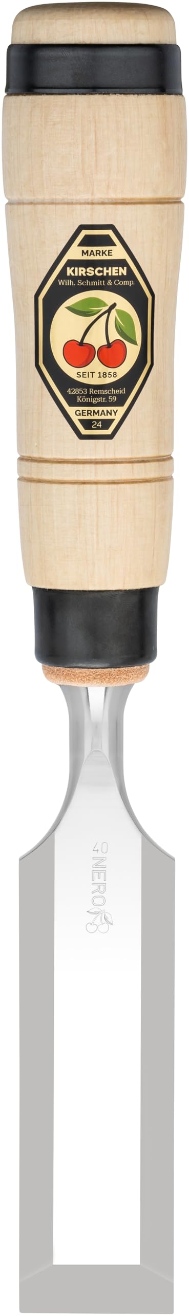 Kirschen 1205040 40 mm Number 1205 Carpenters Chisel with Hornbeam Handle - Multi-Colour