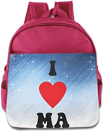 Fgbgh I Heart Ma Toddler Children School Bags Pink