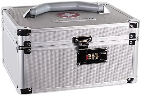 Lockmed Medium Combination Lockbox Size Approximately 10 (L) x 7.5 (W) x 5 (H) by Lockmed