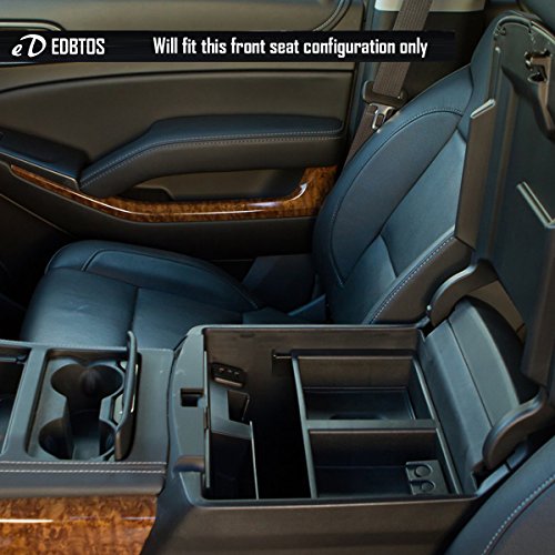 EDBETOS GM Center Console Insert Organizer Tray for Chevrolet Silverado 1500 2500 3500 Tahoe Suburban GMC Yukon Sierra (2014-2018) - GM Vehicles Console Armrest Glove Box - Replaces 22817343