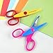 KUUQA 6 Pcs Kids Safety Scissors Art Craft Scissors Set for Kids and Students Paper Construction Supplies