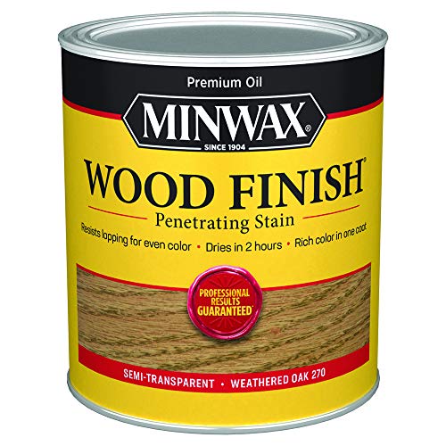 Minwax 700474444 Wood Finish, Weathered Oak, 1 Quart