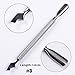 BORN PRETTY Dual-ended Cuticle Pusher Remover Nail art Stainless Steel Pedicure Manicuring Tool Set