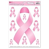 Pink Ribbon Window Clings