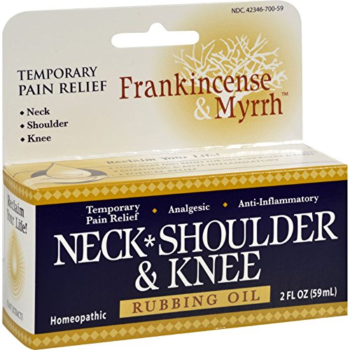 Frankincense and Myrrh Neck, Shoulder, and Knee Oil - 2 fl oz (Pack of 2)
