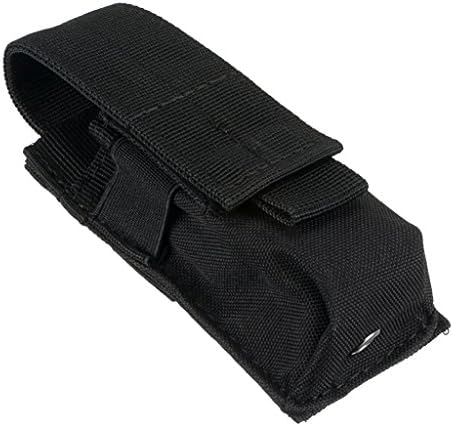 RuzeApell MagiDeal Light Pouch Carry Case Molle Flashlight Torch Belt Holster Holder Case Pouch - Black