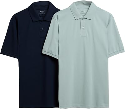 Pack de 2 Polos básicos de algodón Ultimate Mezcla De Verde M