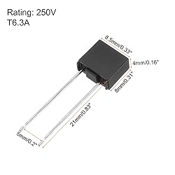 uxcell 30Pcs DIP Mounted Miniature Square Slow Blow