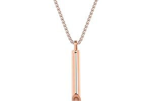 GRAZIOSO Stainless Steel Anxiety Necklace, Anxiety Relief Items,Mindful Breathing Necklace,The Shift Necklace for Anxiety, Stress, Panic Attack Relief Meditation Tools