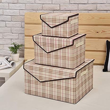 Caja de almacenamiento de ropa interior no tejida plegable caja de