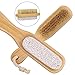 Body Brush Set, Kaptron 3 Pcs Set Natural Boar Bristle Brush and Konjac Sponge Exfoliating Body Feet Back Scrubber Brush, Dry Skin Brush, Pumic Stone, Cellulite Massager with Waterproof Storage Bag