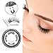 MeBueTee Dual Magnetic False Eyelashes 3D Fiber Reusable Natural Wispy Lashes Fake Eyelash Extensions-Long Bushy Magnetic Handmade Length:12MM 1Pair(4Pieces)+Eyelash Curler