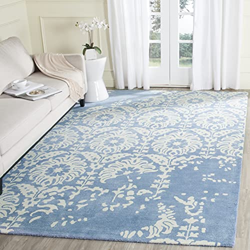 SAFAVIEH Area Rug 8x10 - Bella Collection - Large - Light Blue & Ivory, Handmad…