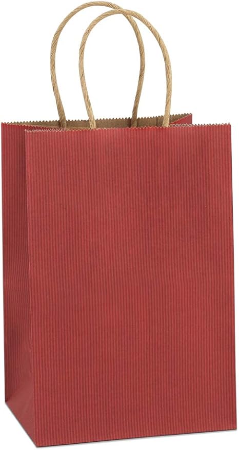 Download BagDream Kraft Paper Bags 100Pcs 5.25x3.75x8 Inches Small ...