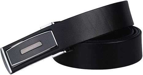 Amazon Co Jp Wangyi メンズベルト メンズレザーベルトスムースバックルベルト 色 黒 サイズ さいず 105cm ホーム キッチン