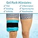 Arctic Flex Reusable Hot & Cold Gel Ice Pack Wrap with Strap - Hot & Cold Therapy Gel Ice Pack Wrap for Injuries, Pain, Shoulder, Knee, Back, Elbow & Foot - Flexible Wrap Around Cold Pack & Compress