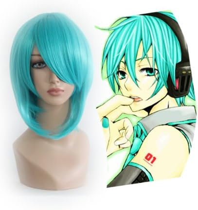 Smile Cosplay Anime wig 35cm Short VOCALOID-MIKUO Green