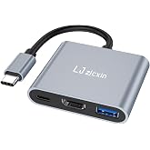 USB C to HDMI Adapter, Type C to 4K HDMI Adapter with 100W PD &amp; USB 3.0 Port Multiport Digital AV Converter for MacBook Pro/air, iPad Pro/air, iPhone 15, Tablets, Switch and More USB-C Devices