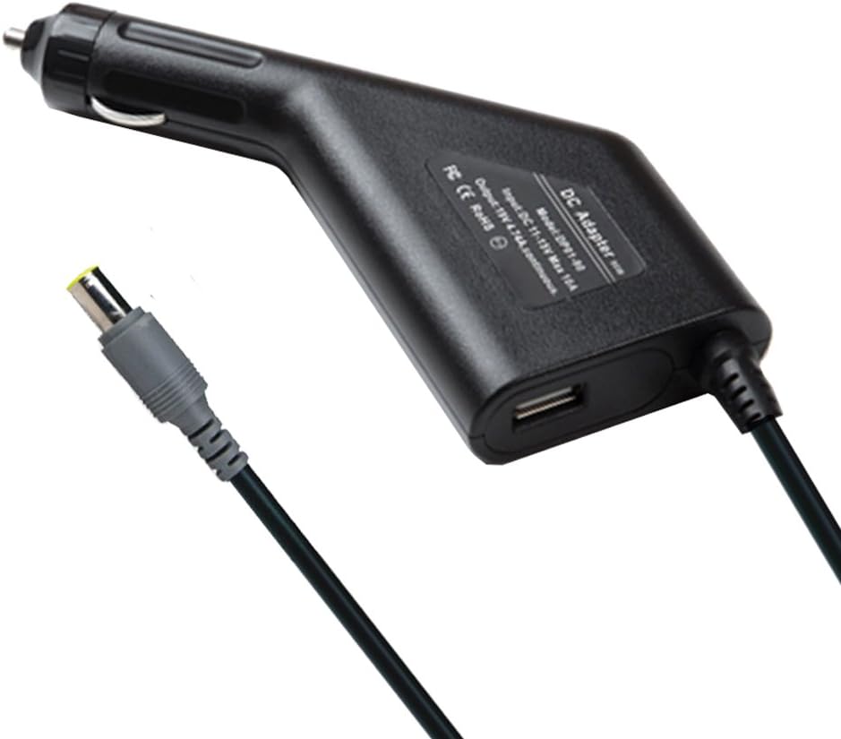 90W Laptop Car Charger Adapter Compatible For Lenovo Thinkpad Tablet PC Edge ldeapad Thinkpad R60 R61 X61 T60 T61 X230 X300 Lenovo 3000 Power Supply