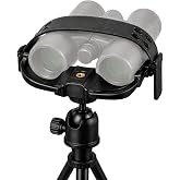 Marabuut Universal Binocular Tripod Adapter Quick-Setup Mount | with secure rubber strap and 1/4-20 thread; fits most binoculars and includes three sizes
