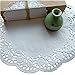 Paper DOILIES LACE 10.5 Inches Bulk 100 Pieces White Rose Design Paper Placement Table Doilies Paper Lace Disposable Perfect for Wedding, Birthday, Tea Party, Dining Tableware Decoration (100 Pieces)
