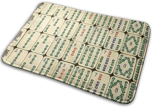 TERPASTRY Cool China Mahjong Entrance Door Mat Carpet Bath Floor Home Non Slip Door Floor Mats Hall Rugs Kitchen Bathroom Carpet Decor Doormats Carpets 15.7x23.6 Inches