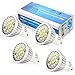 ELINKUME GU10 LED Bulbs, Cold White 6000K, 6W 720LM, 60W Halogen Spotlight Bulb Equivalent, Energy Saving GU10 LED Light Bulbs, 38°Beam Angle, Non Dimmable, Pack of 10